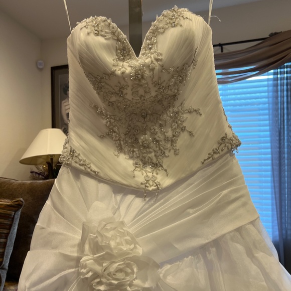 Astonishing wedding dress! Size 12 - Demetrios - Picture 11 of 14